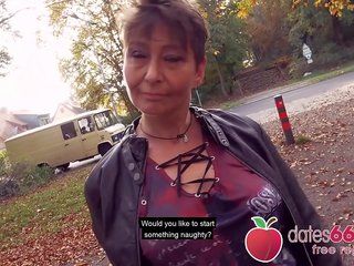 UGLY and OLD - MILF&comma; almost GRANNY public fuck & no regrets Rubina dates66&period;com